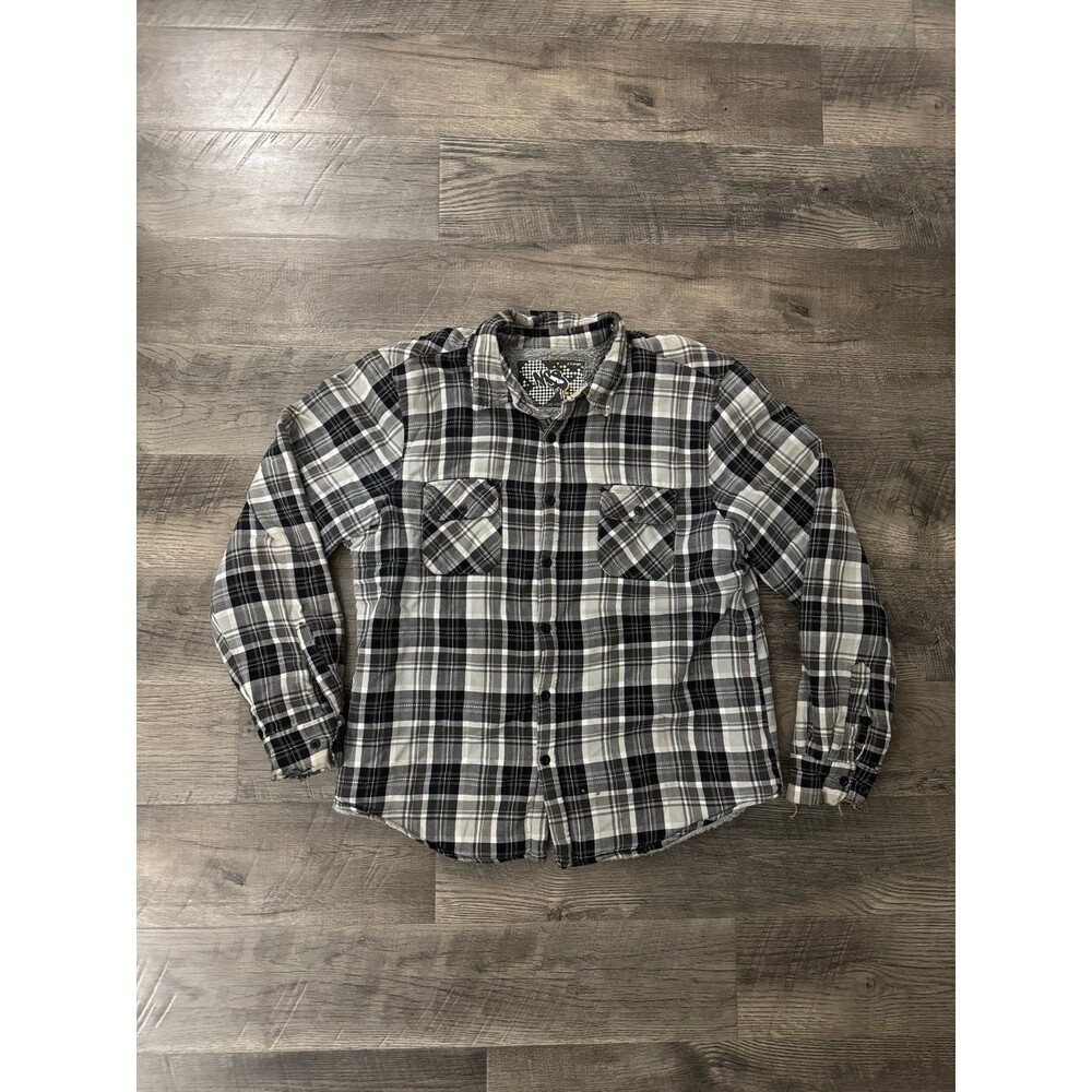 Y2K NSS Flannel Fleece Jacket
